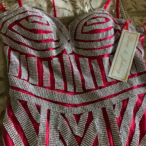 Red and silver BNWT stunning gown - Picture 3 of 5